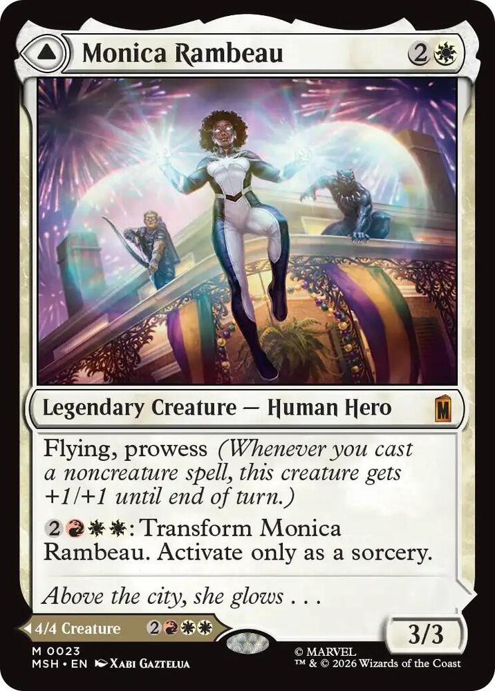 Monica Rambeau 23 card from Marvel Super Heroes