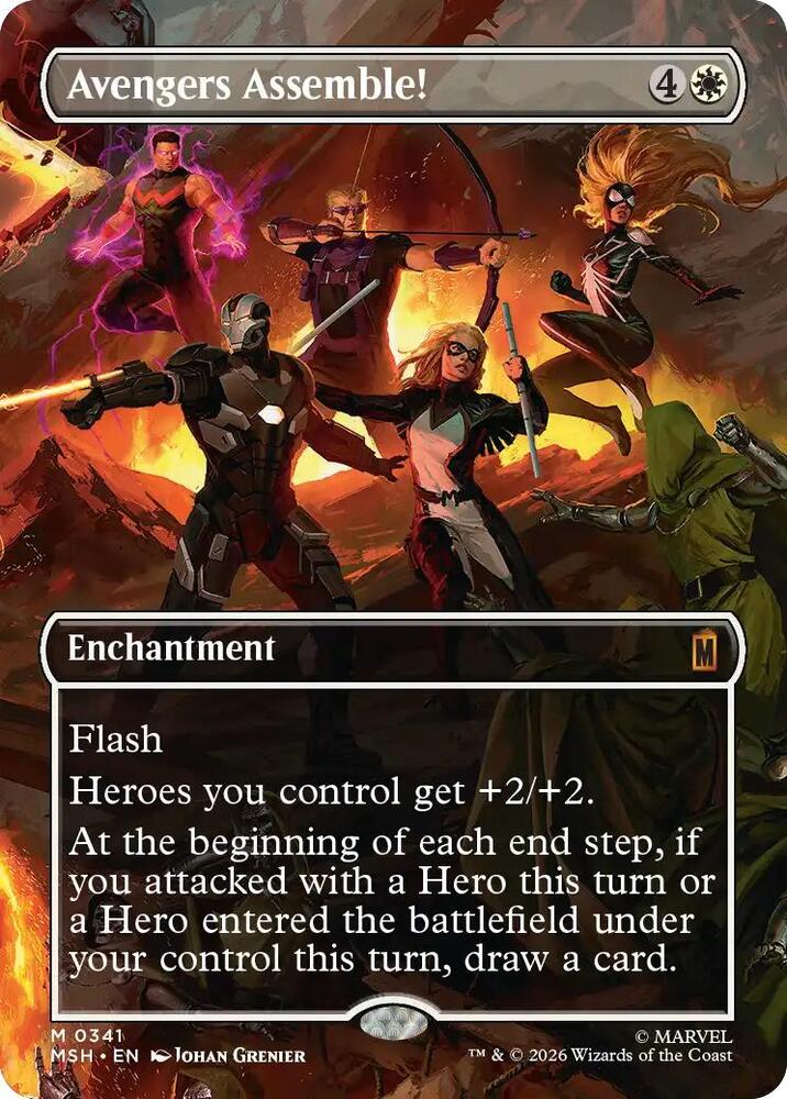 Avengers Assemble! (Borderless) 341 card from Marvel Super Heroes