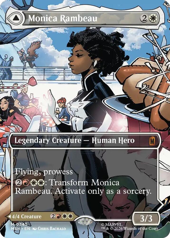 Monica Rambeau (Borderless) 345 card from Marvel Super Heroes
