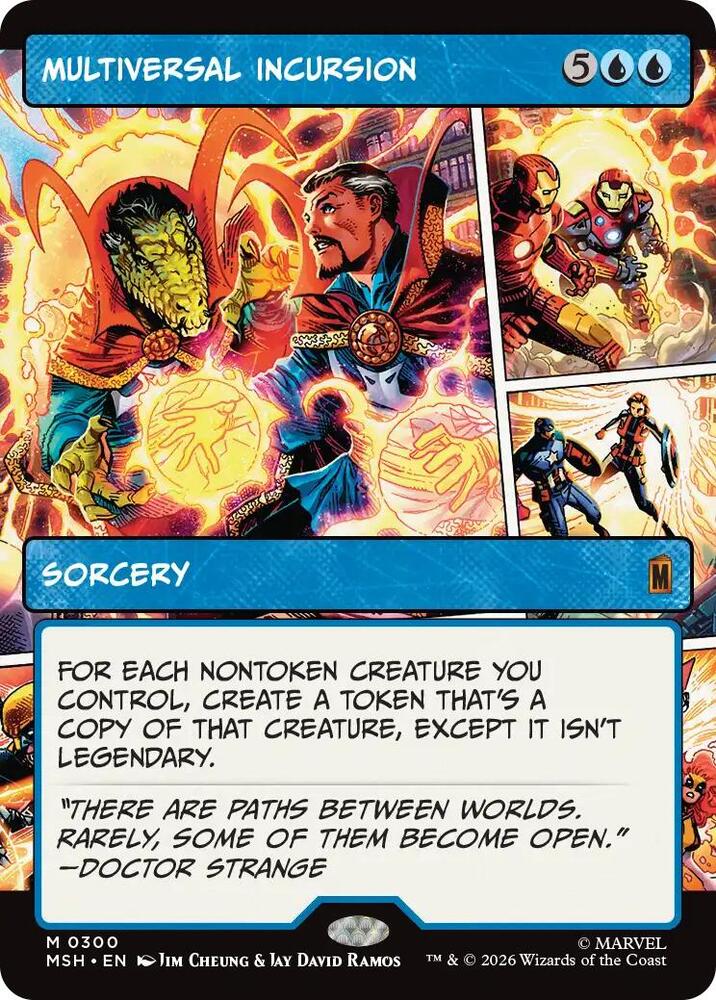 Multiversal Incursion (Borderless) 300 card from Marvel Super Heroes