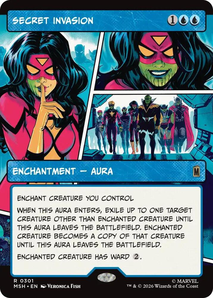 Secret Invasion (Borderless) 301 card from Marvel Super Heroes