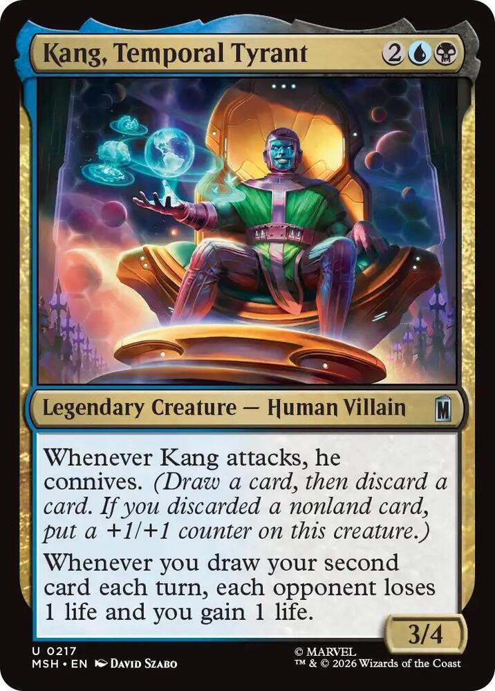 Kang, Temporal Tyrant 217 card from Marvel Super Heroes