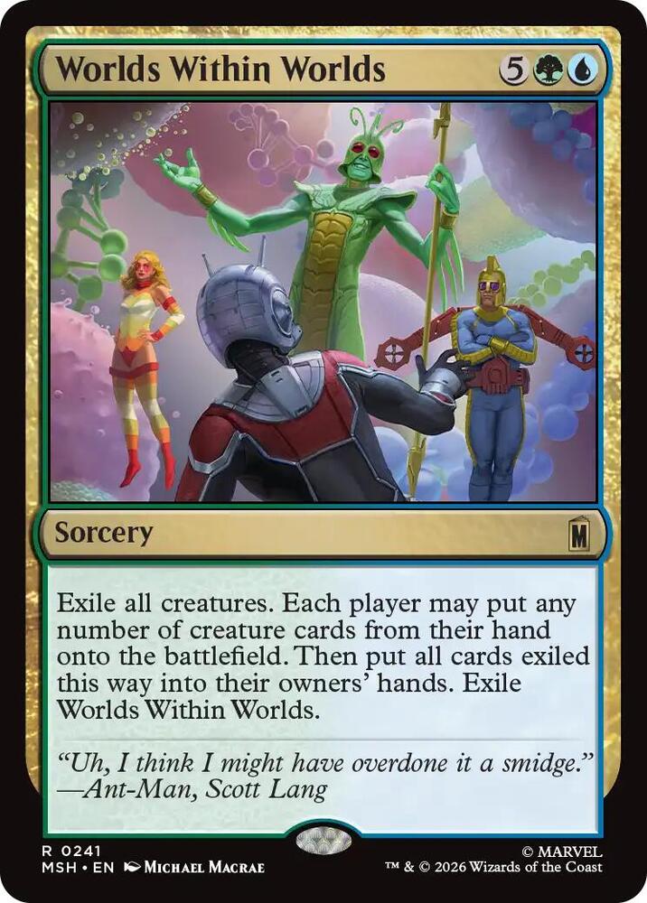 Worlds Within Worlds 241 card from Marvel Super Heroes