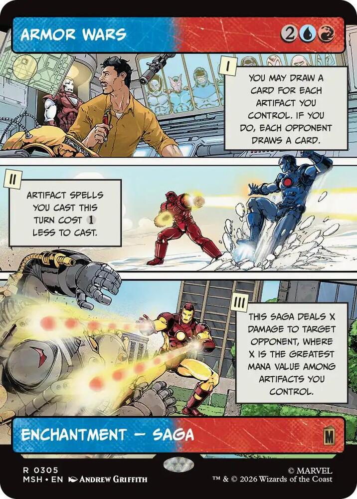 Armor Wars (Borderless) 305 card from Marvel Super Heroes