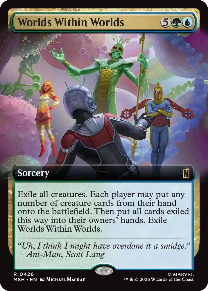 Worlds Within Worlds (Extended Art) 426 card from Marvel Super Heroes