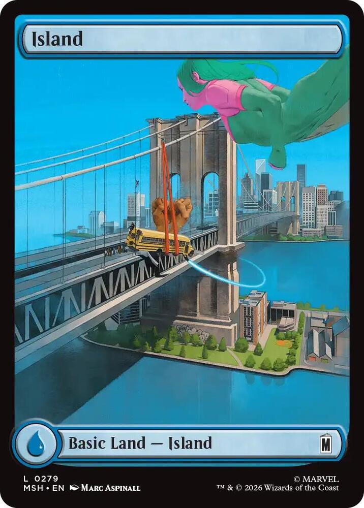 Island 279 card from Marvel Super Heroes