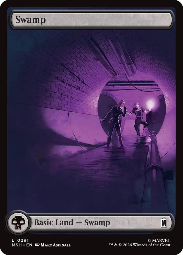 Swamp 281 card from Marvel Super Heroes