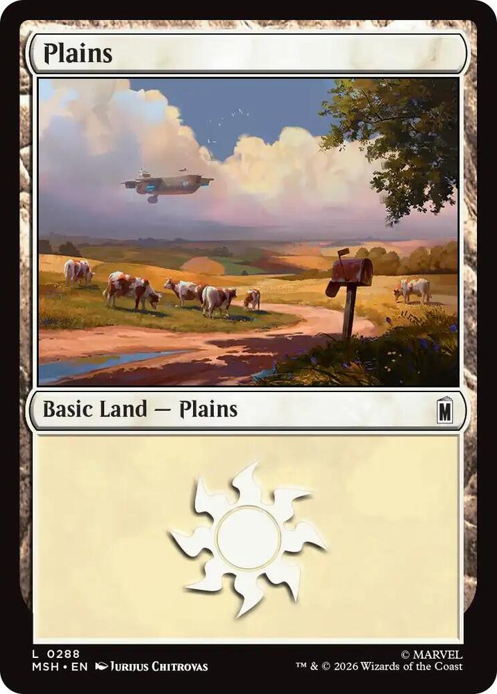 Plains 288 card from Marvel Super Heroes