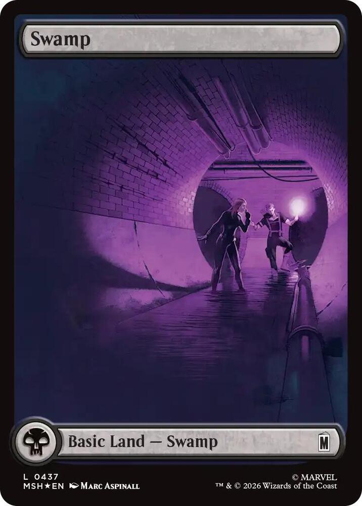 Swamp (Surge Foil) 437 card from Marvel Super Heroes