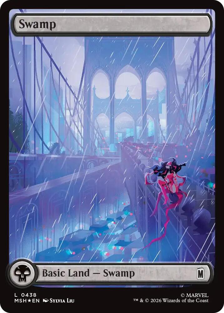 Swamp (Surge Foil) 438 card from Marvel Super Heroes