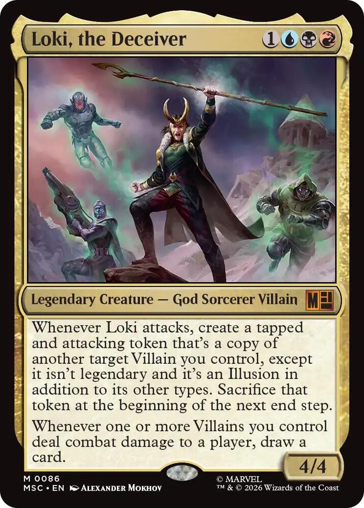 Loki, the Deceiver 86 card from Commander: Marvel Super Heroes