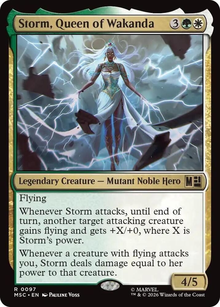 Storm, Queen of Wakanda 97 card from Commander: Marvel Super Heroes