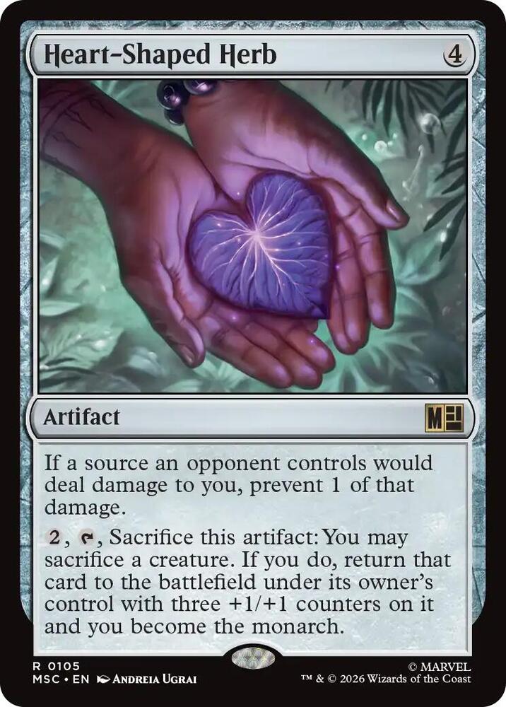 Heart-Shaped Herb 105 card from Commander: Marvel Super Heroes