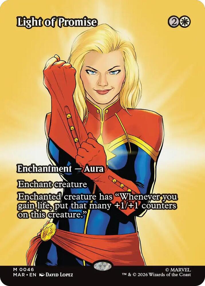 Light of Promise (Borderless) 46 card from Marvel Universe Eternal-Legal