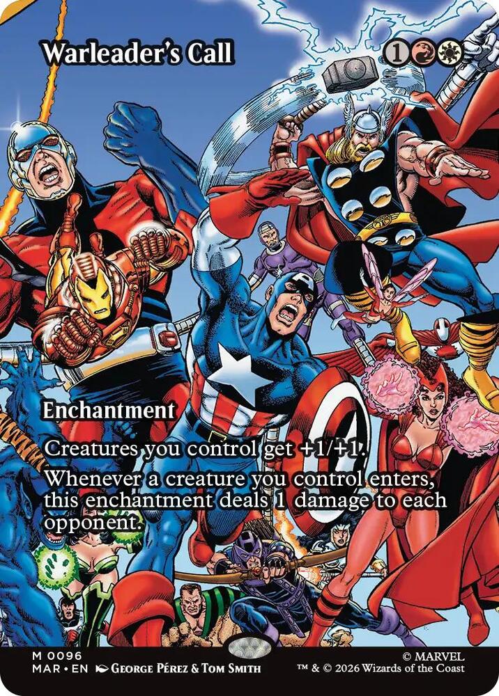 Warleader's Call (Borderless) 96 card from Marvel Universe Eternal-Legal