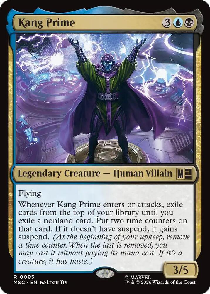 Kang Prime (Surge Foil) 85 card from Commander: Marvel Super Heroes