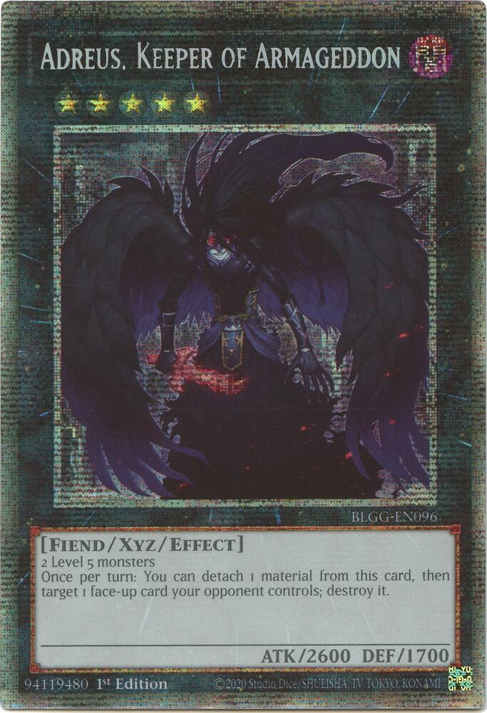 Adreus, Keeper of Armageddon (Starlight Rare) BLGG-EN096 card from Battles of Legend: Glorious Gallery