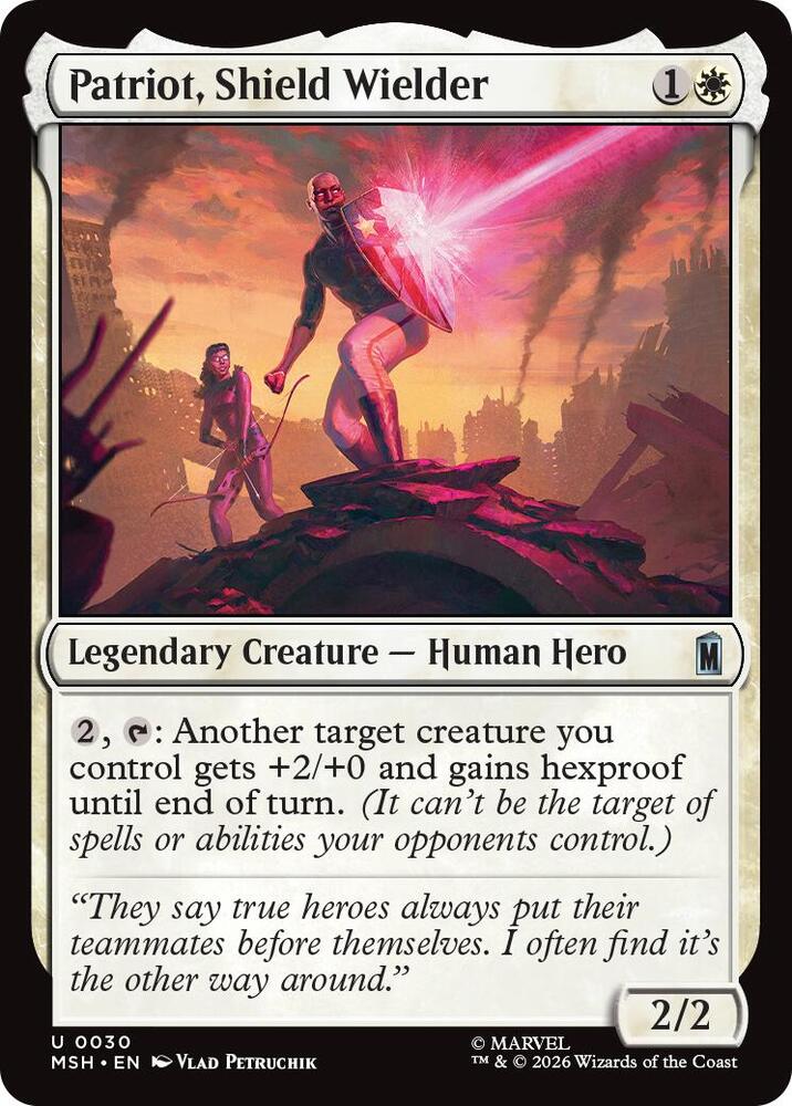 Patriot, Shield Wielder 30 card from Marvel Super Heroes
