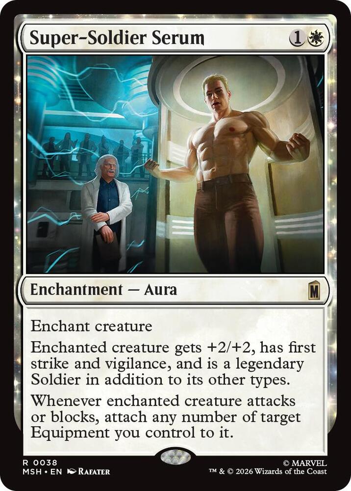 Super-Soldier Serum 38 card from Marvel Super Heroes