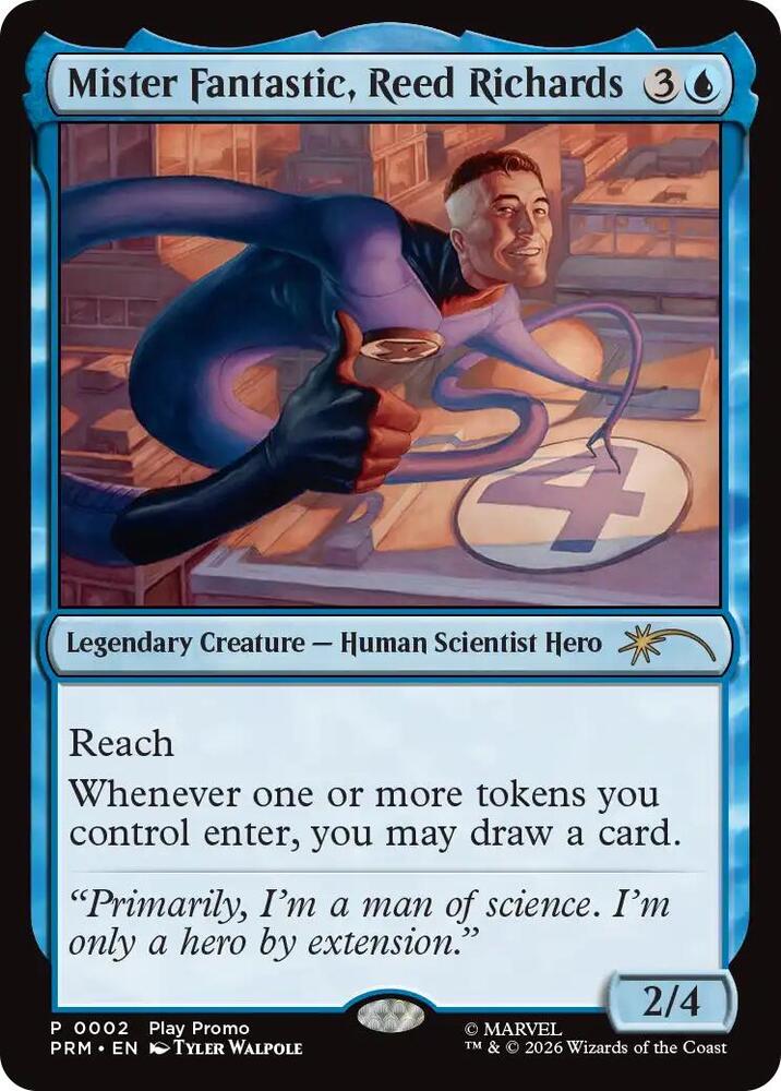 Mister Fantastic, Reed Richards 2 card from Standard Showdown Promos