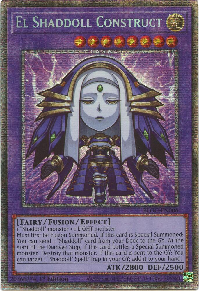 El Shaddoll Construct (Starlight Rare) BLGG-EN006 card from Battles of Legend: Glorious Gallery