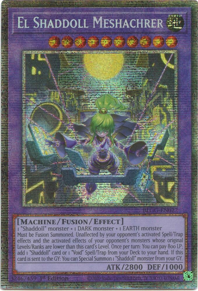 El Shaddoll Meshachrer (Starlight Rare) BLGG-EN022 card from Battles of Legend: Glorious Gallery