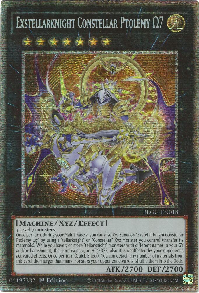 Exstellarknight Constellar Ptolemy Omega 7 (Starlight Rare) BLGG-EN018 card from Battles of Legend: Glorious Gallery