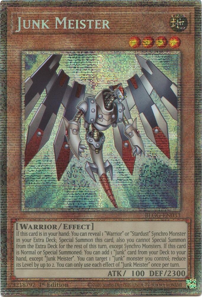 Junk Meister (Starlight Rare) BLGG-EN033 card from Battles of Legend: Glorious Gallery