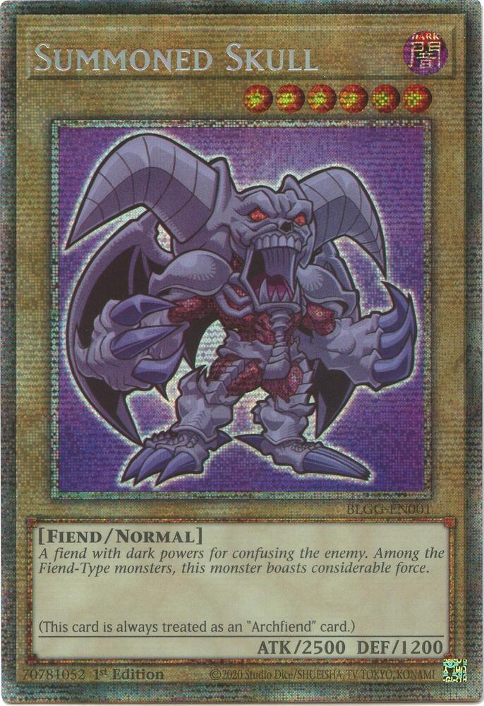 Summoned Skull (Starlight Rare) BLGG-EN001 card from Battles of Legend: Glorious Gallery