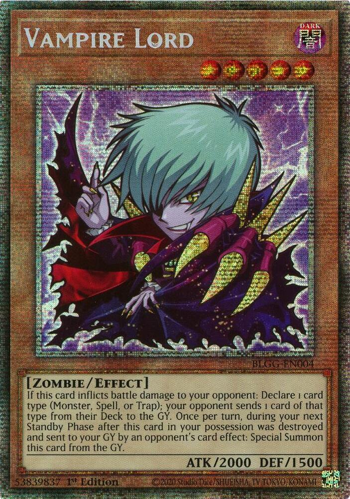 Vampire Lord (Starlight Rare) BLGG-EN004 card from Battles of Legend: Glorious Gallery