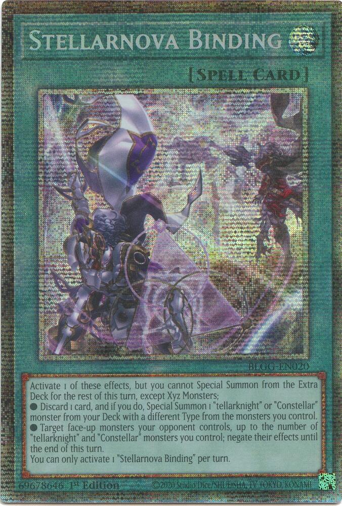 Stellarnova Binding (Starlight Rare) BLGG-EN020 card from Battles of Legend: Glorious Gallery