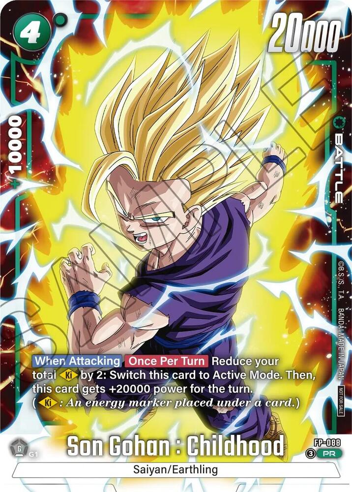 Son Gohan : Childhood (Tournament Pack 11) FP-088 card from Tournament and Championship Promos
