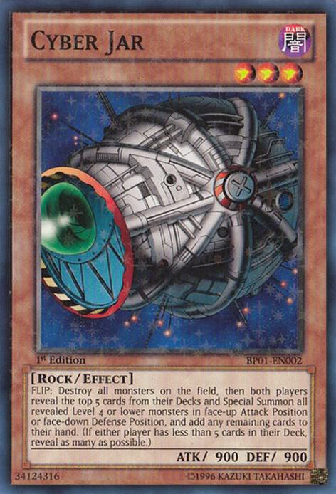 Cyber Jar (Starfoil) BP01-EN002 card from Battle Pack: Epic Dawn