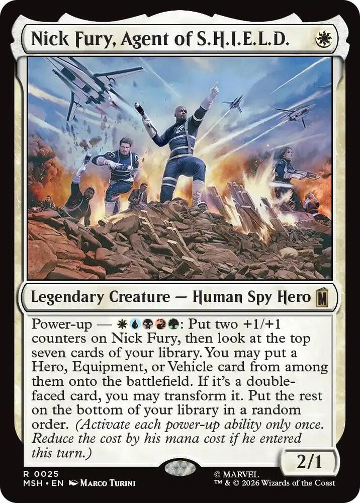 Nick Fury, Agent of S.H.I.E.L.D. 25 card from Marvel Super Heroes