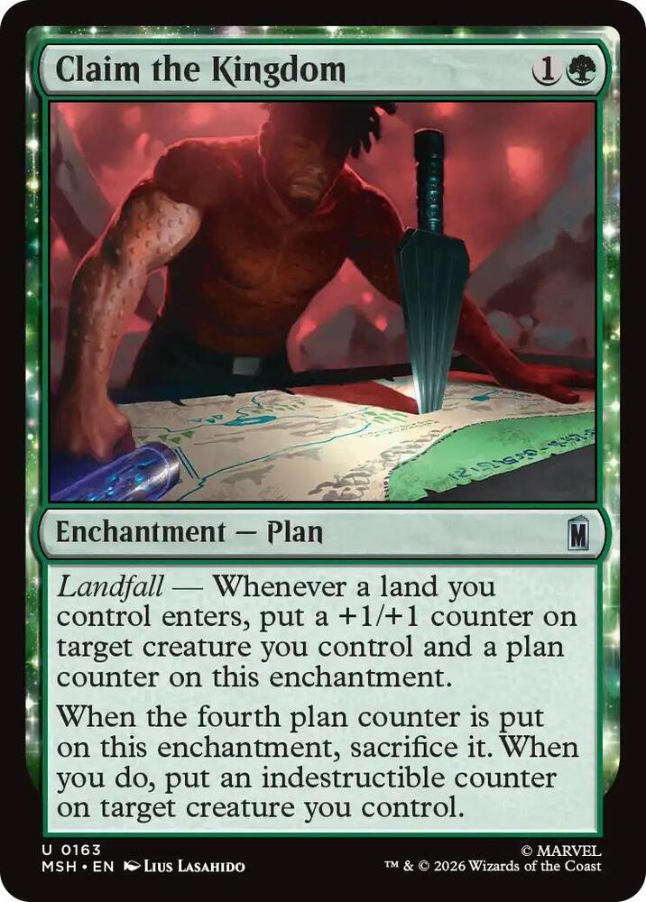 Claim the Kingdom 163 card from Marvel Super Heroes