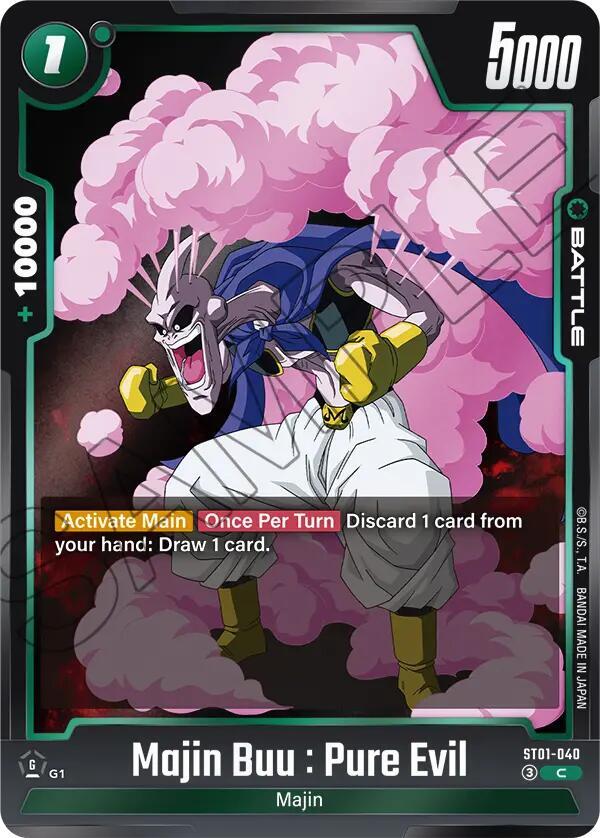 Majin Buu : Pure Evil ST01-040 card from Story Booster 01