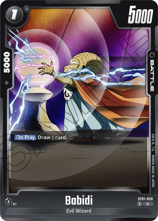 Babidi ST01-059 card from Story Booster 01