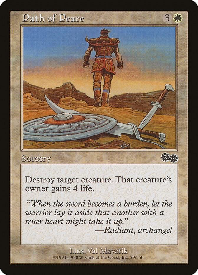 Path of Peace 29 card from Urza's Saga