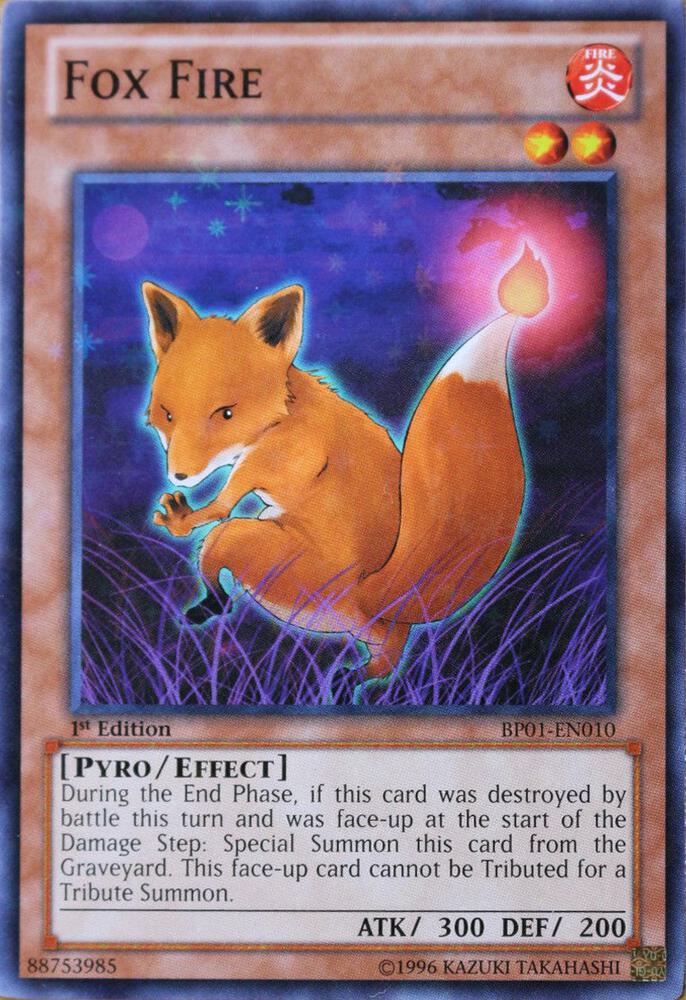 Fox Fire (Starfoil) BP01-EN010 card from Battle Pack: Epic Dawn