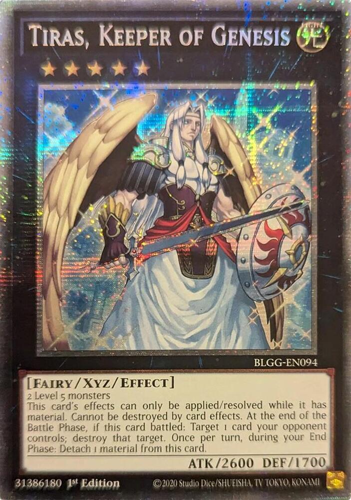 Tiras, Keeper of Genesis (Starlight Rare) BLGG-EN094 card from Battles of Legend: Glorious Gallery