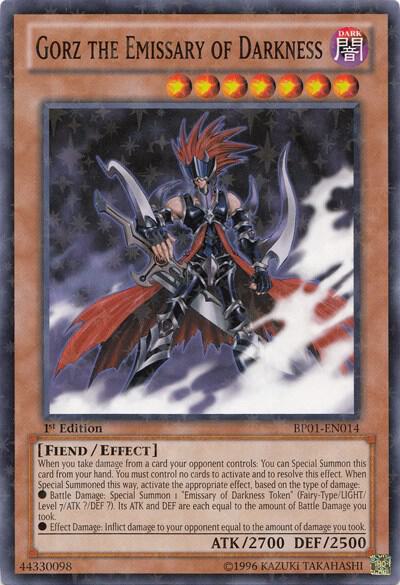 Gorz the Emissary of Darkness (Starfoil) BP01-EN014 card from Battle Pack: Epic Dawn