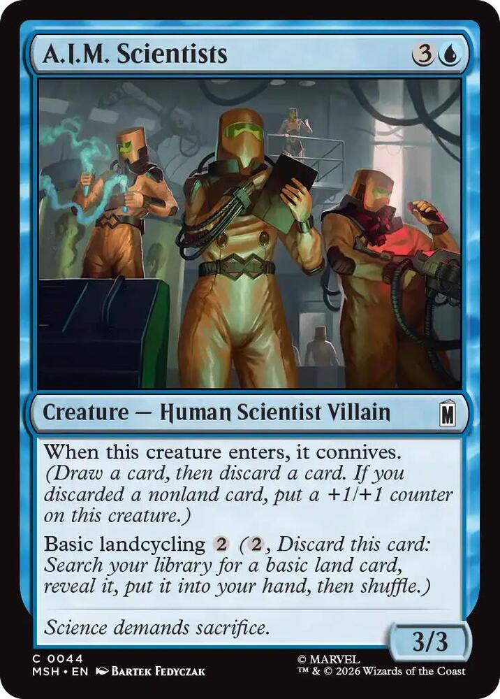 A.I.M. Scientists 44 card from Marvel Super Heroes