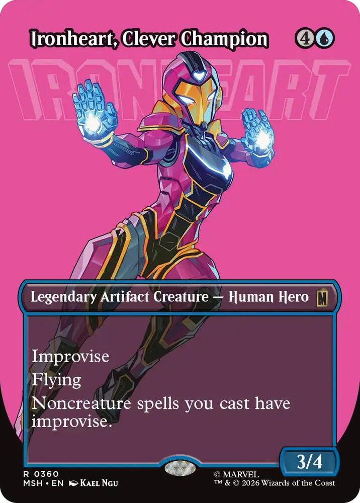 Ironheart, Clever Champion (Borderless) 360 card from Marvel Super Heroes