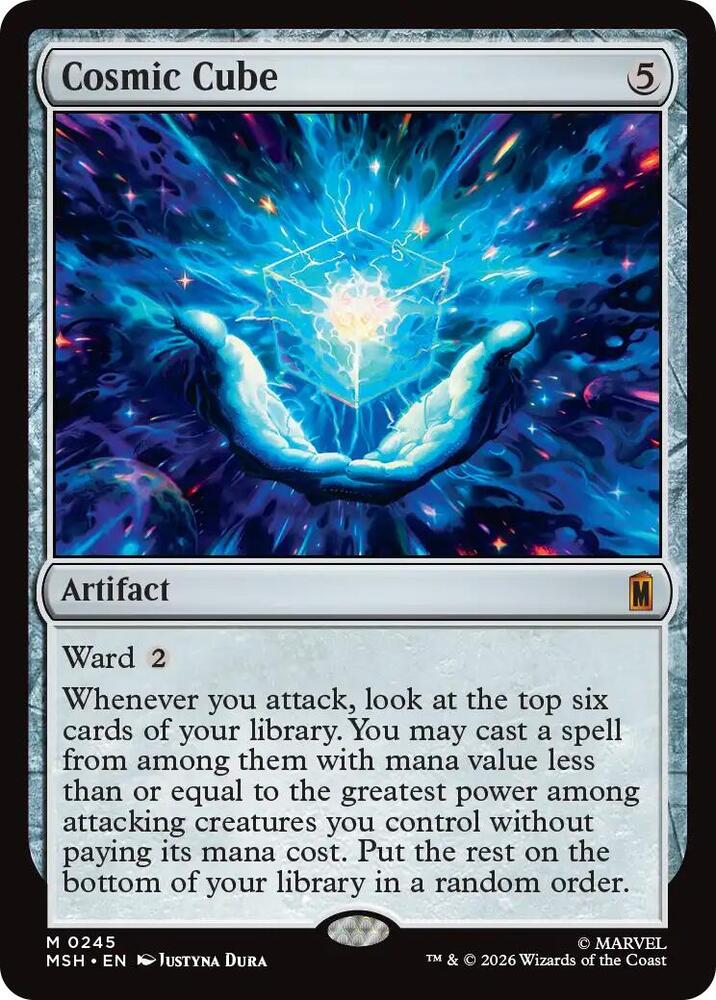 Cosmic Cube 245 card from Marvel Super Heroes