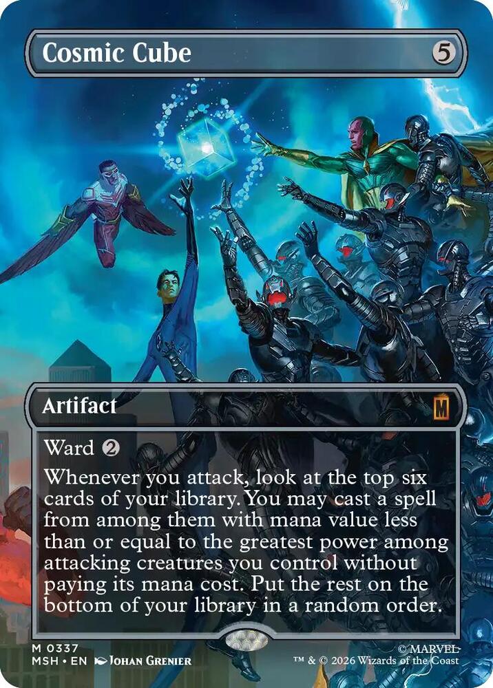 Cosmic Cube (Borderless) 337 card from Marvel Super Heroes