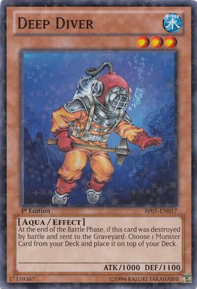 Deep Diver (Starfoil) BP01-EN017 card from Battle Pack: Epic Dawn