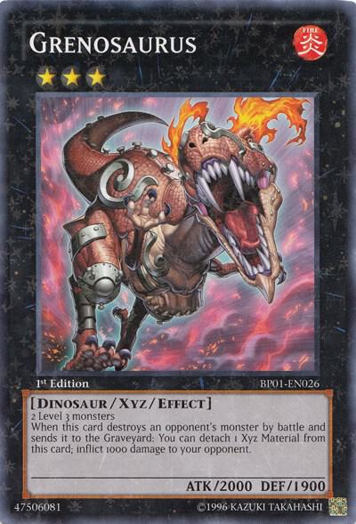 Grenosaurus (Starfoil) BP01-EN026 card from Battle Pack: Epic Dawn