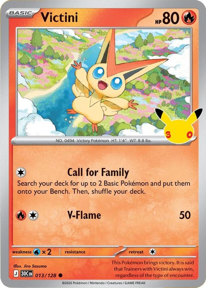 Victini 013/128 card from ME: 30th Celebration