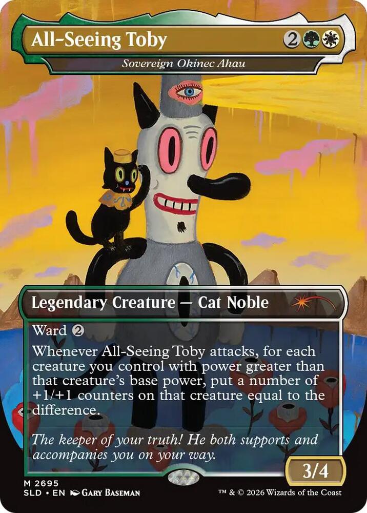 All-Seeing Toby - Sovereign Okinec Ahau 2695 card from Secret Lair Drop Series