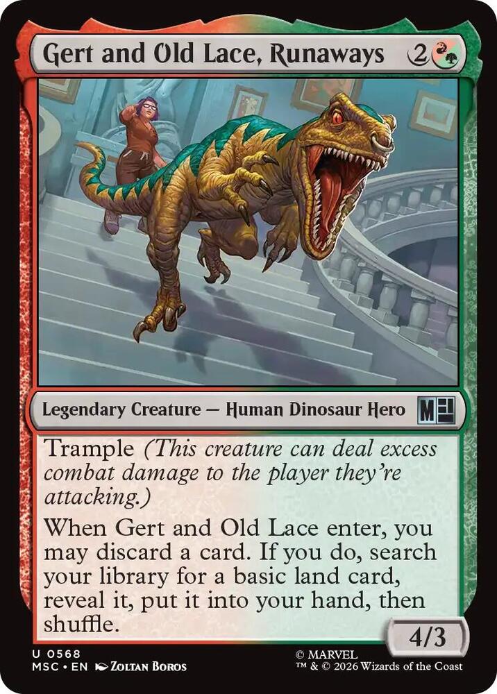 Gert and Old Lace, Runaways 568 card from Commander: Marvel Super Heroes